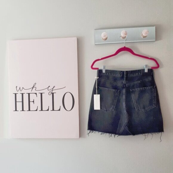NWT Citizens of Humanity black denim mini skirt, 27 - Picture 16 of 16